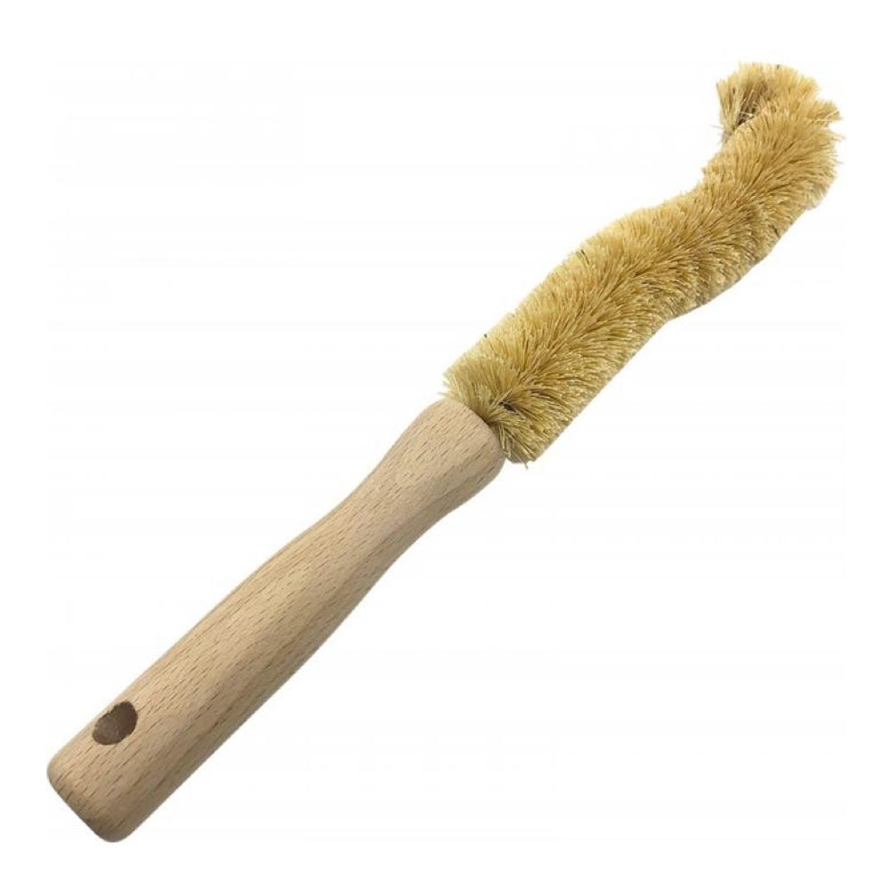 EVER ECO Bottle Brush with Beech Wood Handle and Sisal Bristles - Durable Cleaning Brush for Baby Bottles, Water Bottles, Mason Jars, and Kitchenware