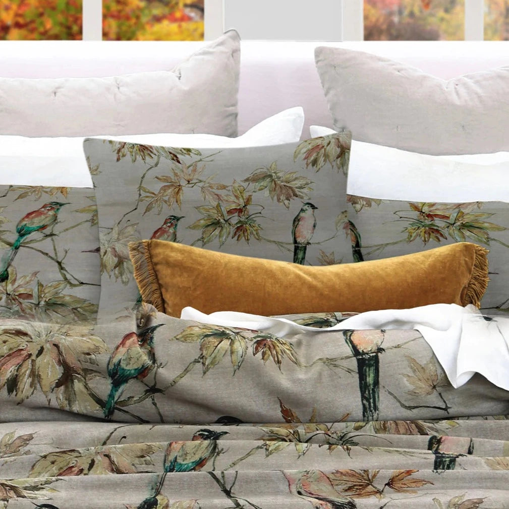 Premium Izumi Linen Cotton Blend Cushion Cover 50x50cm - Soft & Breathable Square Pillow Case by MM Linen - Perfect for Sofa, Bed, Living Room & Home Decor