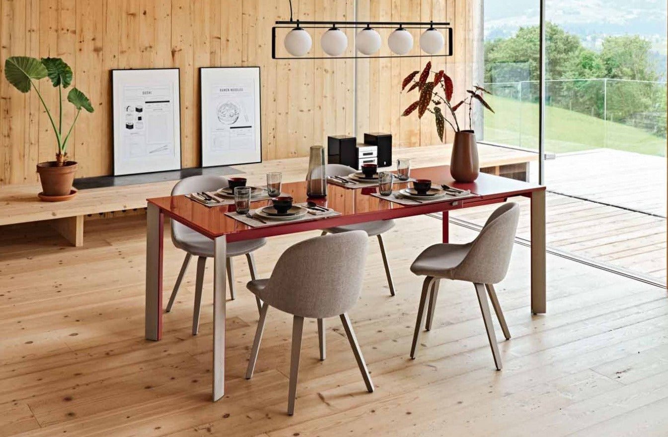 Midj Extendable Dining Table with Blades - Expandable for Small Spaces, Perfect for Apartments & Family Gatherings