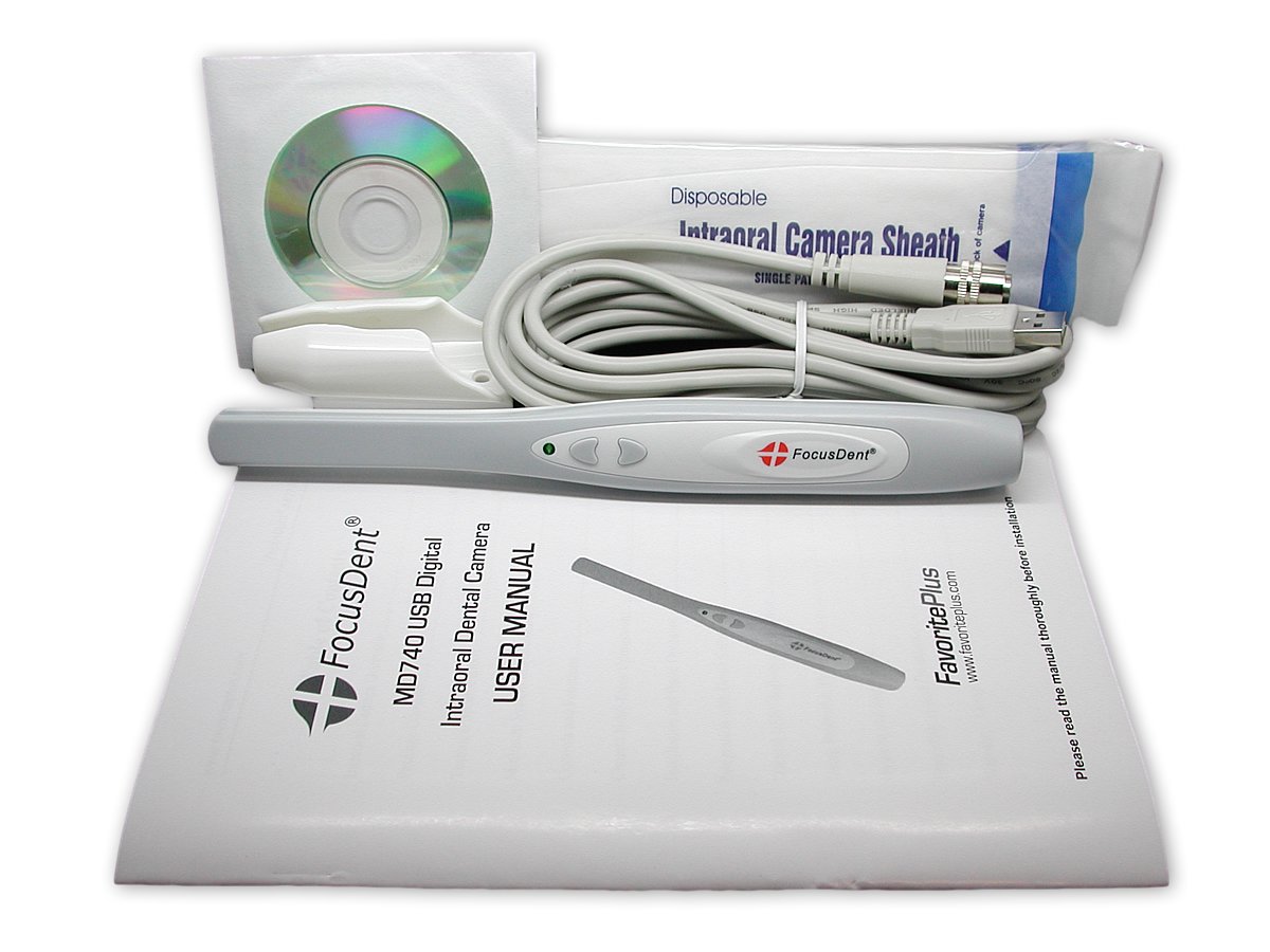 MD740 Dental Intraoral Camera with USB Connection - 6 LED Lights & 1.3MP HD Imaging - Includes Dental Software for Oral Examinations & Patient Education