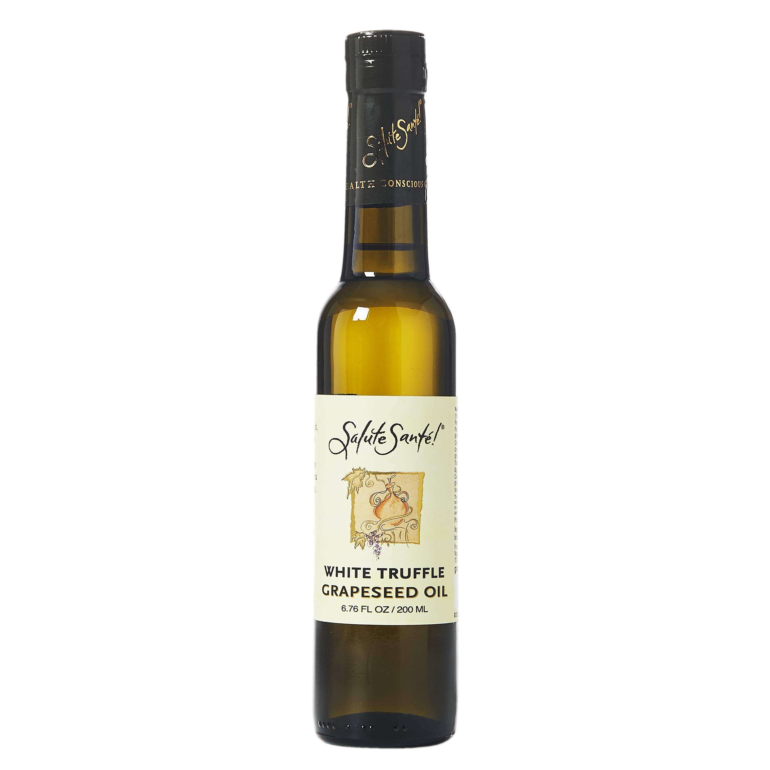 Salute Santé! Premium Grapeseed Oil Gift Set - Cold Pressed, High Heat Cooking Oil | Oprah's Favorite Healthy Oil for Chefs & Food Lovers | Perfect for Sautéing, Baking & Salad Dressings