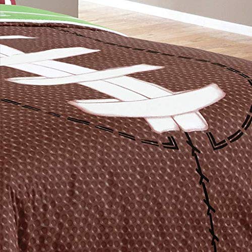 Touchdown Comforter Set - Twin Size 5-Piece Bedding Set with Comforter, Pillow Shams & Sheet Set | Soft Microfiber for Cozy Sleep | Perfect for Dorm Rooms, Guest Beds & Kids' Bedrooms