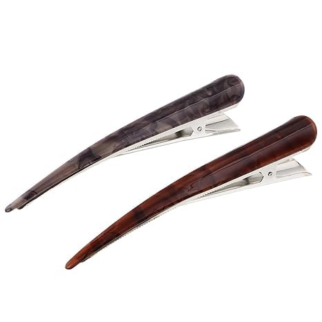 5.5 Inch Large Metal Duckbill Hair Clips for Women - 2 Pack Non-Slip French Twist Alligator Hair Clips for Thick Long Hair Styling - Perfect for Updos, Ponytails & Everyday Hairstyles