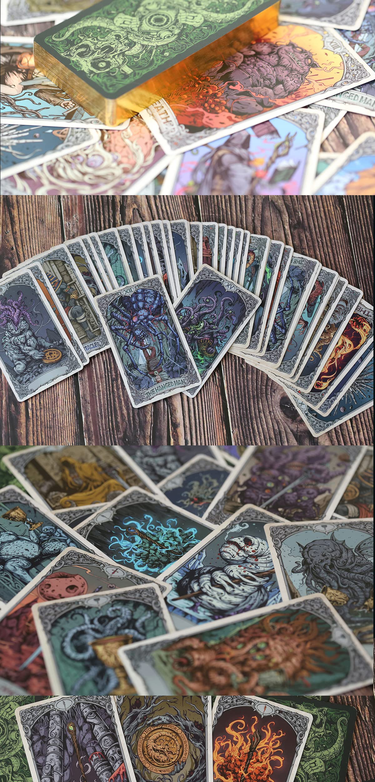 Cthulhu Poker Cards Collection - Rare Limited Edition Playing Cards Set for Card Games, Magic Tricks & Parties - Perfect Gift for Men & Women - Ideal for Cardistry, Game Nights & Halloween Events