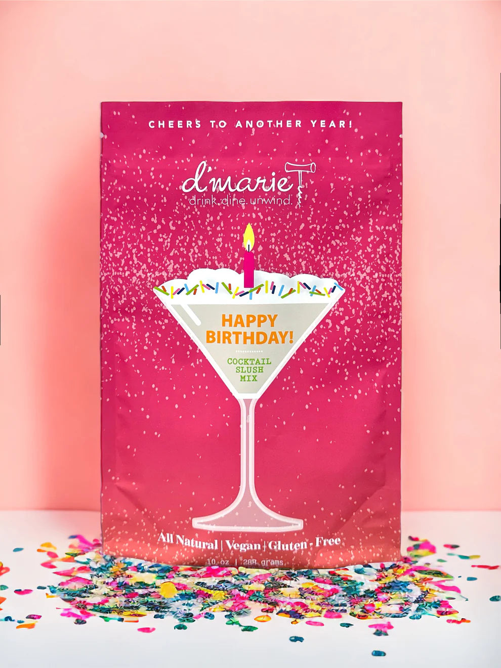 Happy Birthday Cocktail Slush Mix - Party Drink Mix for Birthdays & Celebrations - Perfect for Pool Parties, BBQs & Special Occasions