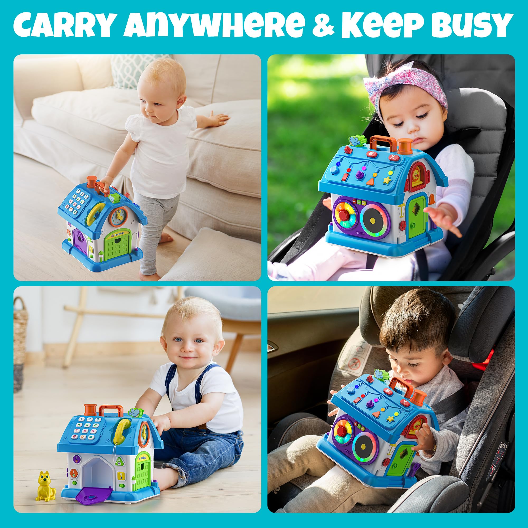 Montessori Toys for 1 Year Old - Educational Learning Toys for Toddlers 12-18 Months - Perfect First Birthday Gift for Boys & Girls - Wooden Sensory Toys for Early Childhood Development - Ideal for Playtime, Daycare & Homeschooling