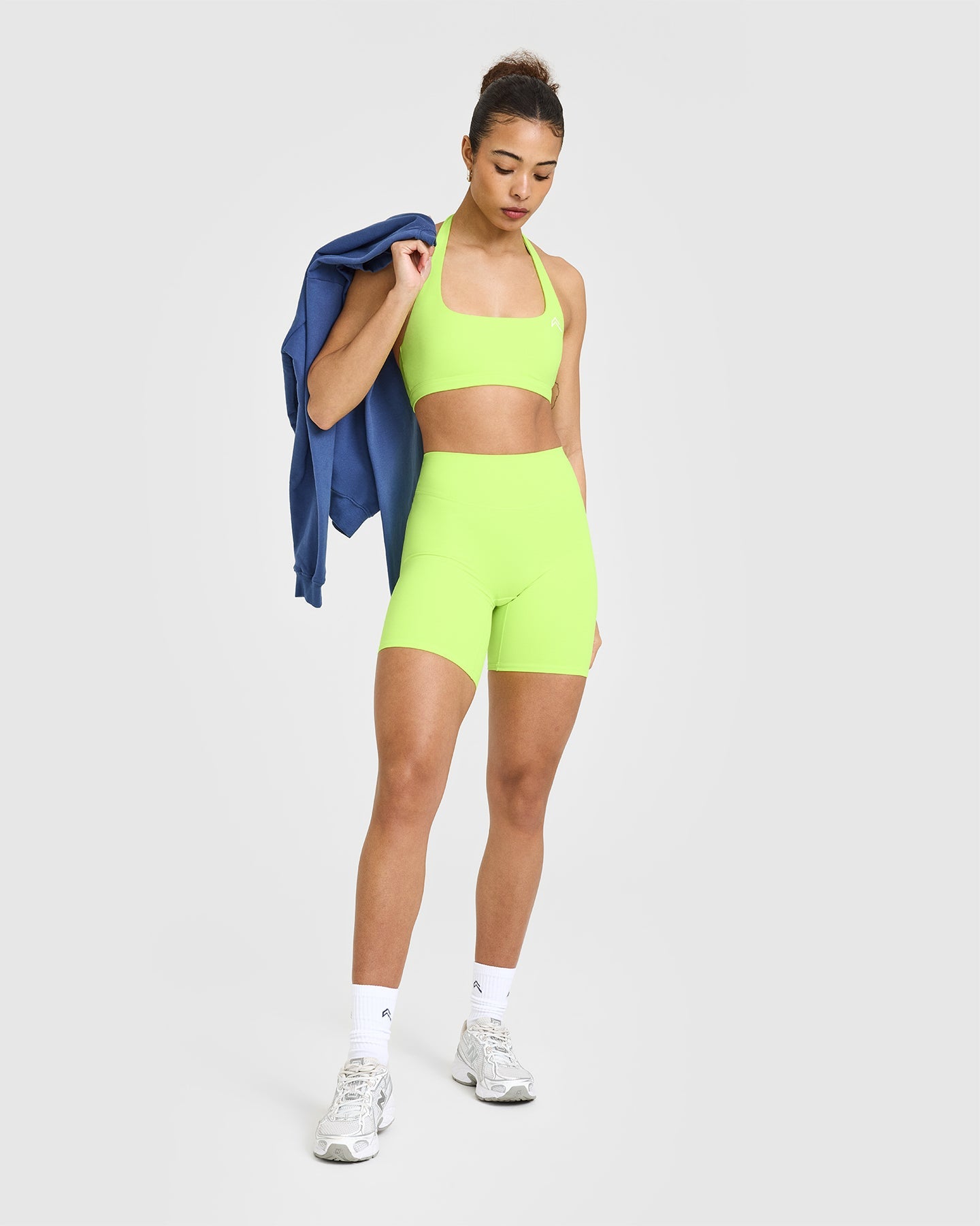 SoftMotion™ Women's Cycling Shorts - High Waist Breathable Bike Shorts for Workout & Running | Citrus Green | Perfect for Gym, Yoga & Outdoor Activities