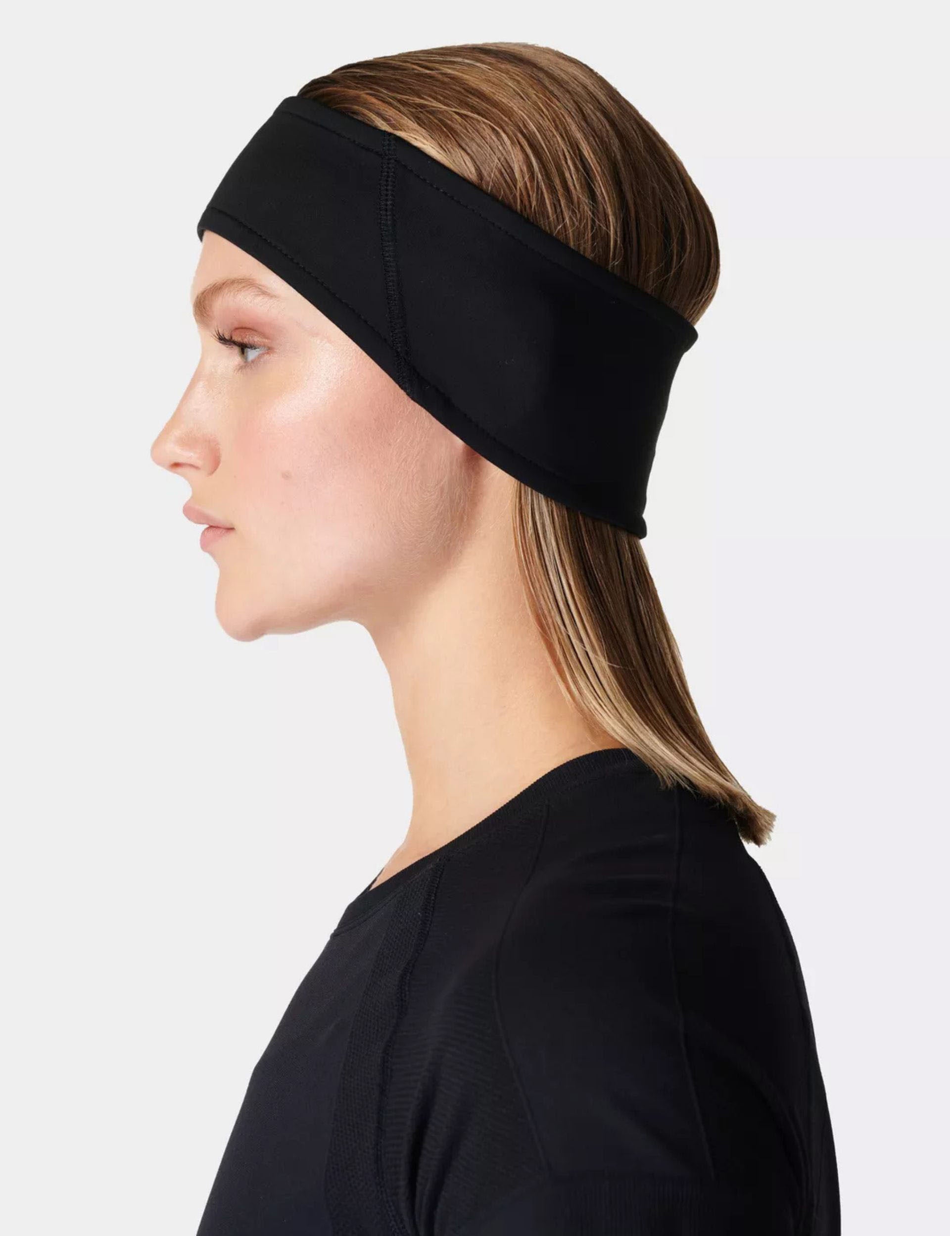 Therma Run Earwarmer - Black | Winter Running Headband for Cold Weather | Stay Warm & Comfortable During Outdoor Workouts & Jogging