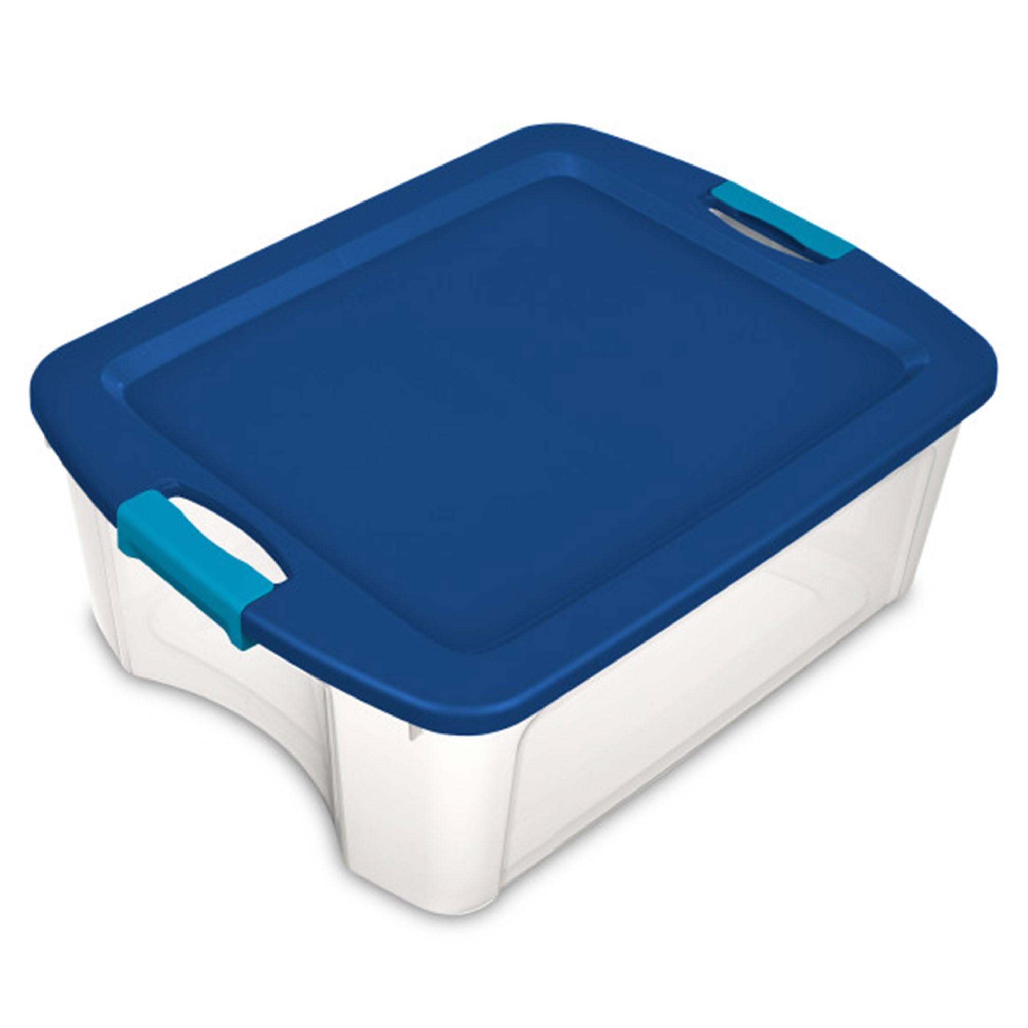 Sterilite 24-Pack 12 Gallon Clear Plastic Storage Bins with Secure Latching Lids & Ergonomic Full-Grip Handles - Perfect for Home Organization, Office Supplies & Toy Storage