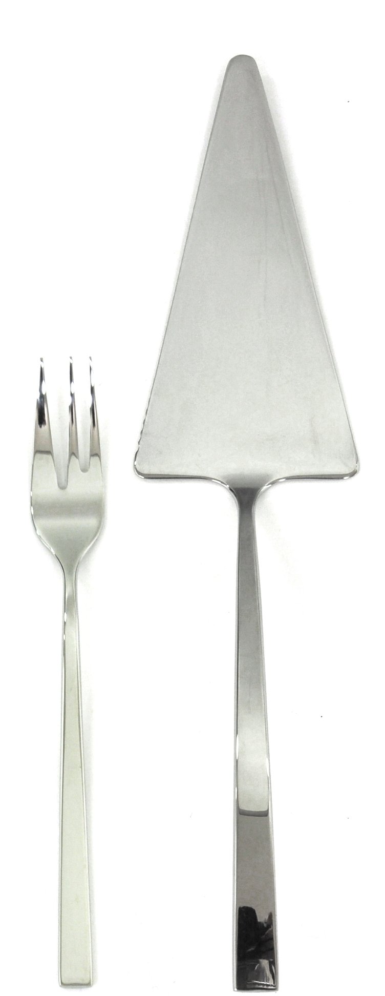 Mepra 13-Piece Atena Stainless Steel Cake Server Set - Elegant Dessert Serving Utensils for Weddings, Parties & Special Occasions