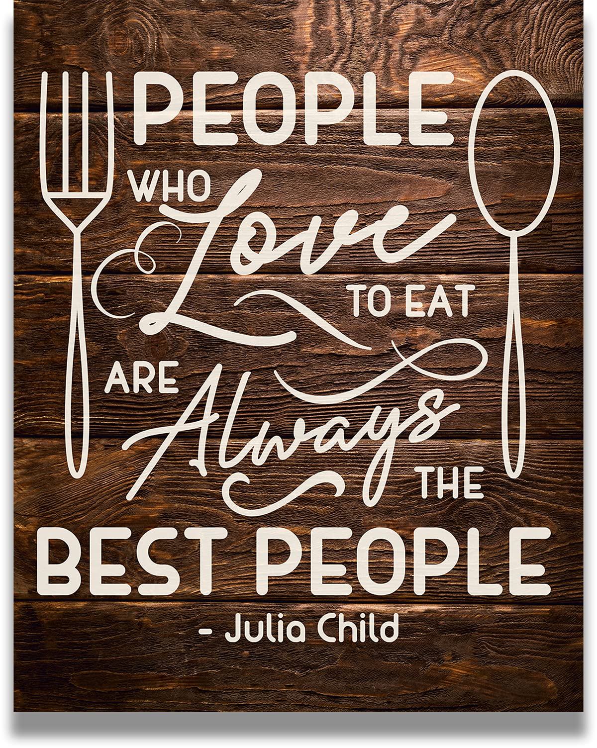Julia Child Kitchen Wall Art - Chef Decor for Home & Restaurant
