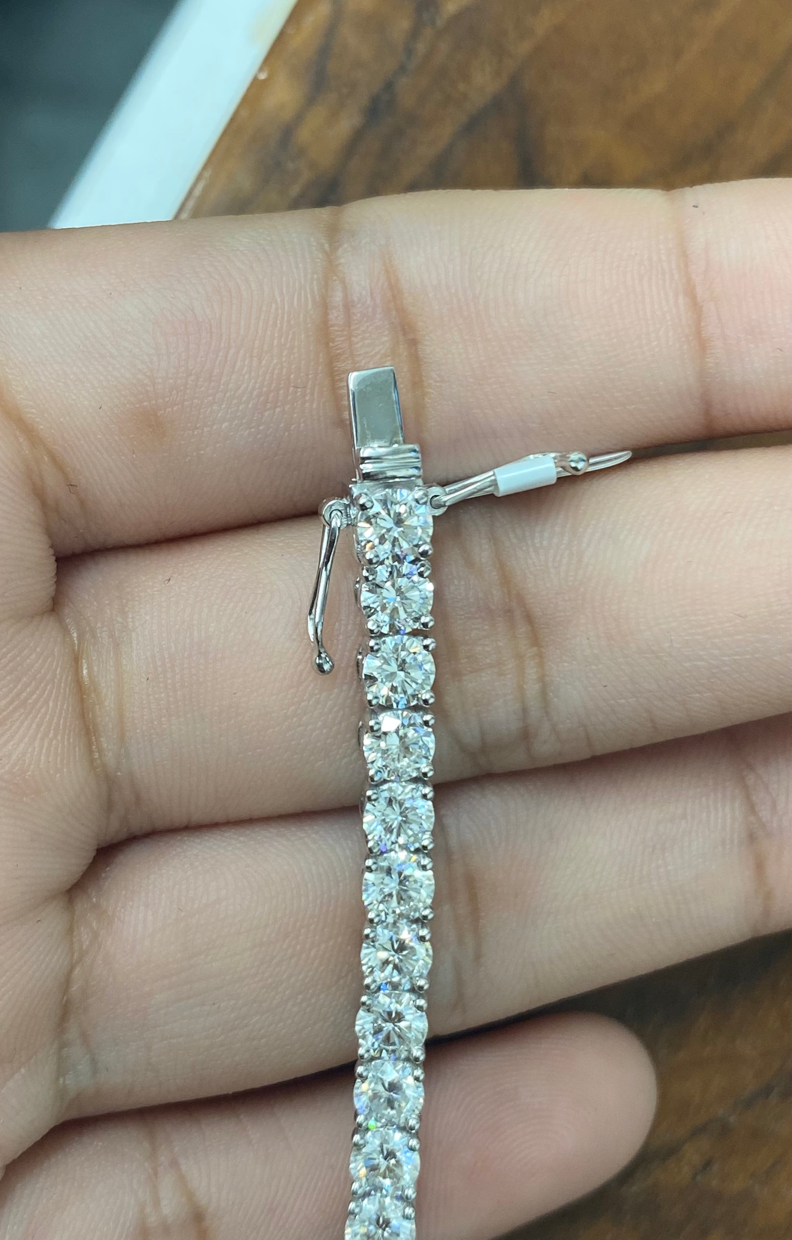 9.95ct Lab-Created Diamond Tennis Bracelet - 7.25 Inches Sterling Silver Women's Jewelry for Wedding, Anniversary & Special Occasions