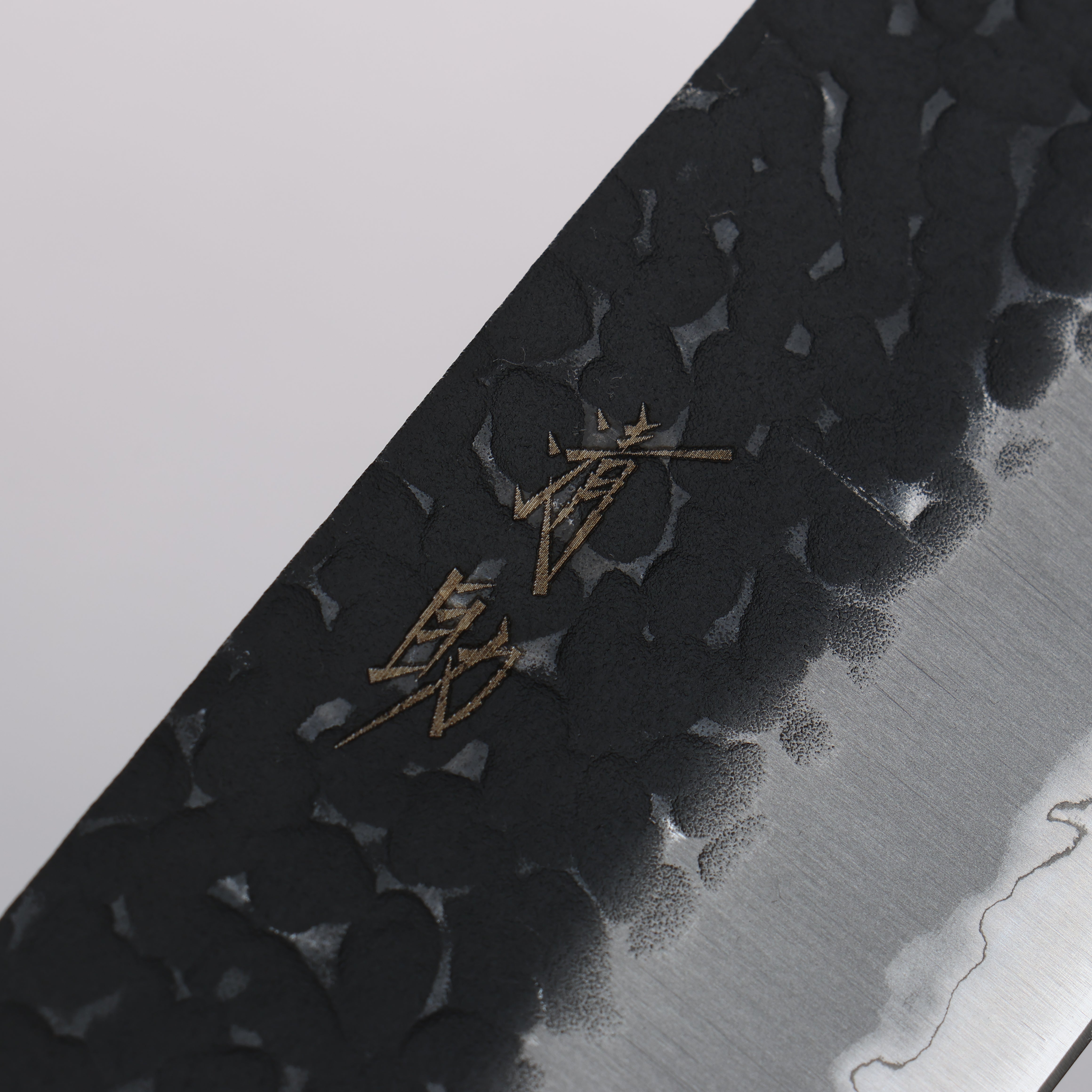 Seisuke Kurobeni Blue Super Hammered Kurouchi Nakiri Knife 165mm - Japanese Chef Knife with Red Pakka Wood Handle - Perfect for Slicing Vegetables, Herbs & Precise Kitchen Tasks