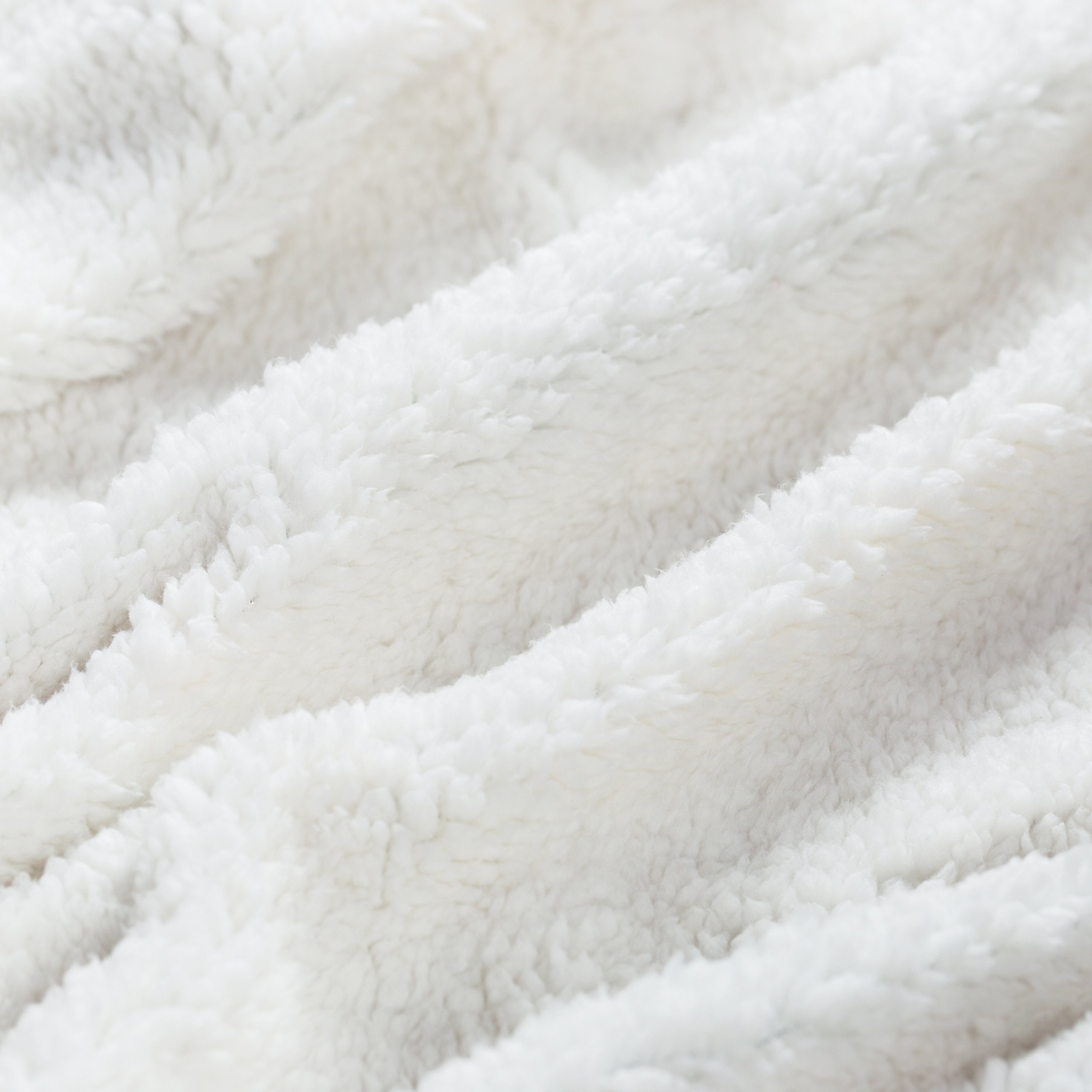 HoroM Sherpa Throw Blanket Grey 50