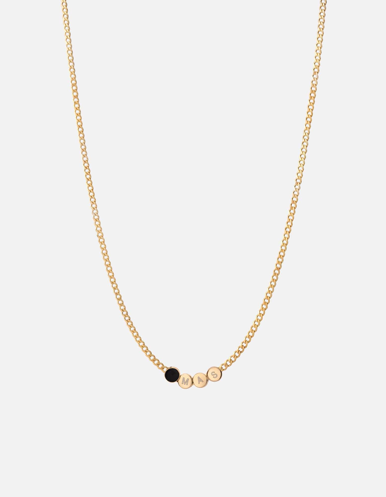 Volcanic Lava Stone Beaded Chain Necklace - 18K Gold Vermeil Pendant for Women - Perfect for Boho, Yoga & Meditation Jewelry