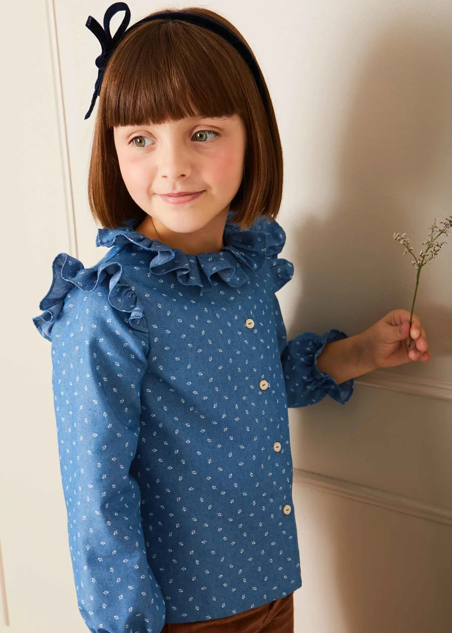 Floral Blouse for Girls - The Mabel Top | Stylish & Comfortable for School, Parties & Everyday Wear
