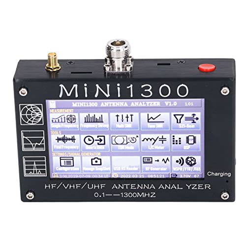 Portable Antenna Analyzer - HF VHF UHF Frequency Analyzer for Ham Radio, CB & Electronic Equipment | Easy-to-Use SWR Meter for Antenna Tuning & Installation | Perfect for Amateur Radio Operators & Electronics Hobbyists