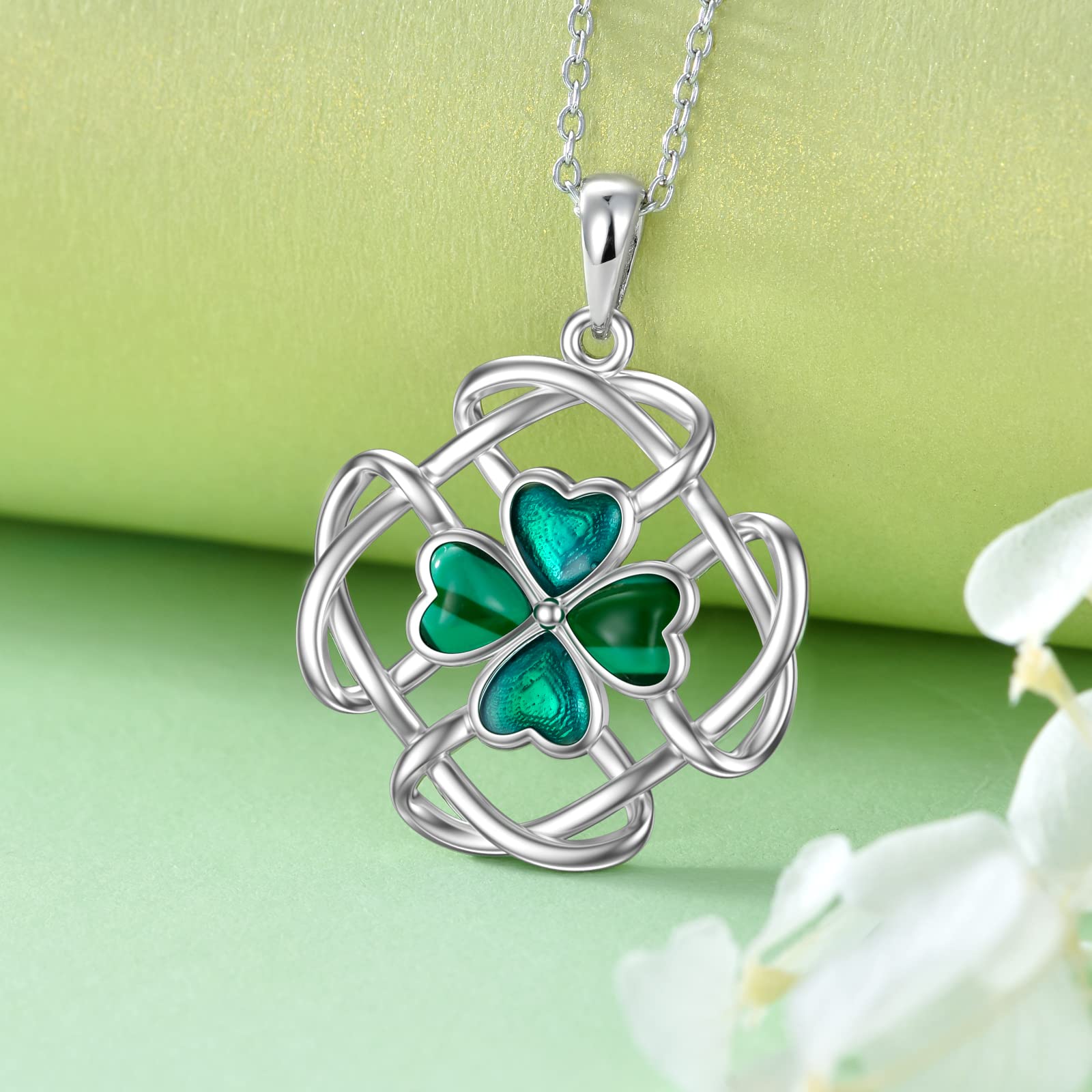 Sterling Silver Necklace for Women - Scottish Thistle, Cross, Tree of Life, Shamrock, Lotus & Rose Flower Pendant Jewelry | Perfect Gift for Wife, Girlfriend, Mom & Daughter | Elegant for Weddings, Anniversaries & Special Occasions