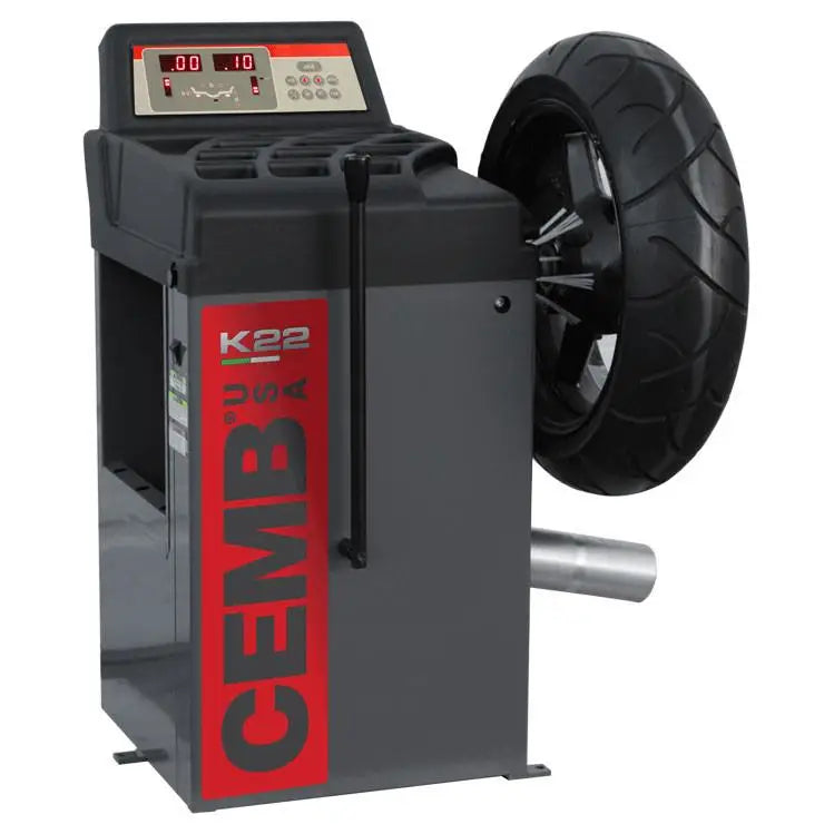 Cemb K22 Digital Wheel Balancer for Motorcycle - Professional Motorcycle Wheel Balancing Machine for Accurate Tire Alignment - Perfect for Motorcycle Repair Shops & DIY Enthusiasts