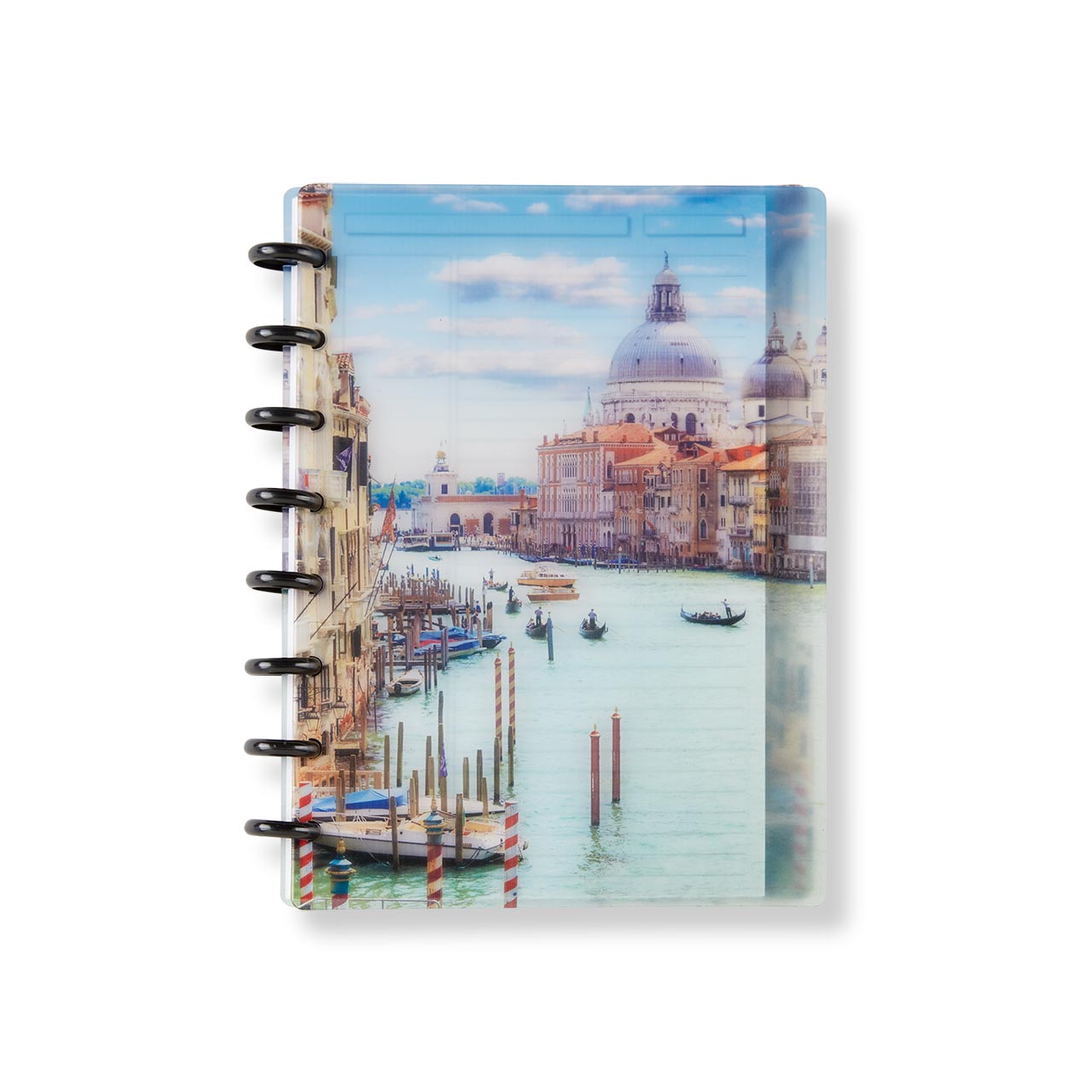 Circa Faraway Places Discbound Notebook Covers - Refillable Travel Journal Cover for Planner Organizer, Perfect for Work, School & Creative Writing | A5 Size, Durable & Stylish Design