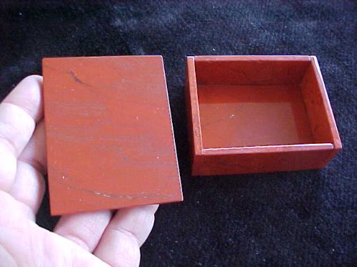Gemquartz Car1102 Red Jasper Rectangular Jewelry Box - Elegant Gift Box for Necklaces, Rings & Earrings - Perfect for Wedding, Birthday & Anniversary Gifts