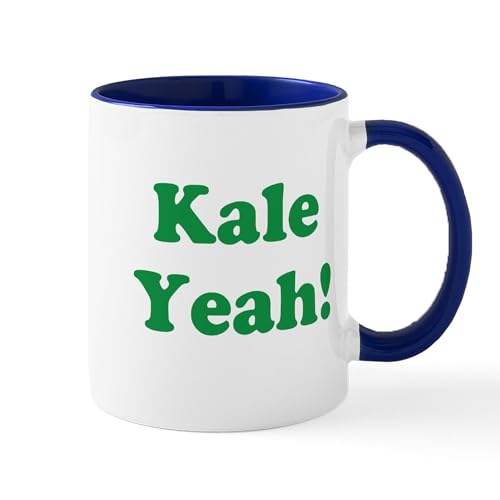 White/Navy Inside - Kale Yeah! Mugs