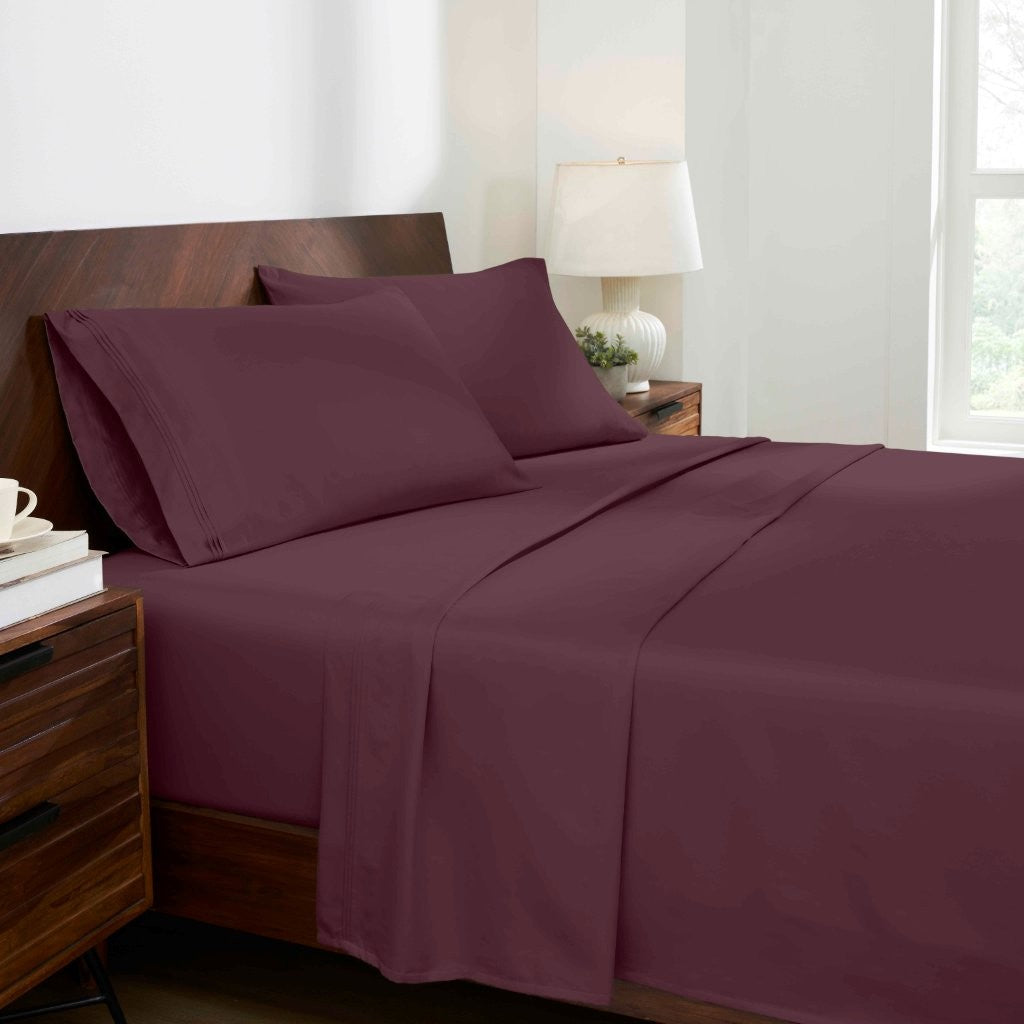 Premium 1000 Thread Count Egyptian Cotton Sheet Set - Eco-Friendly, Breathable & Hypoallergenic - Perfect for Luxury Bedrooms & Hot Sleepers