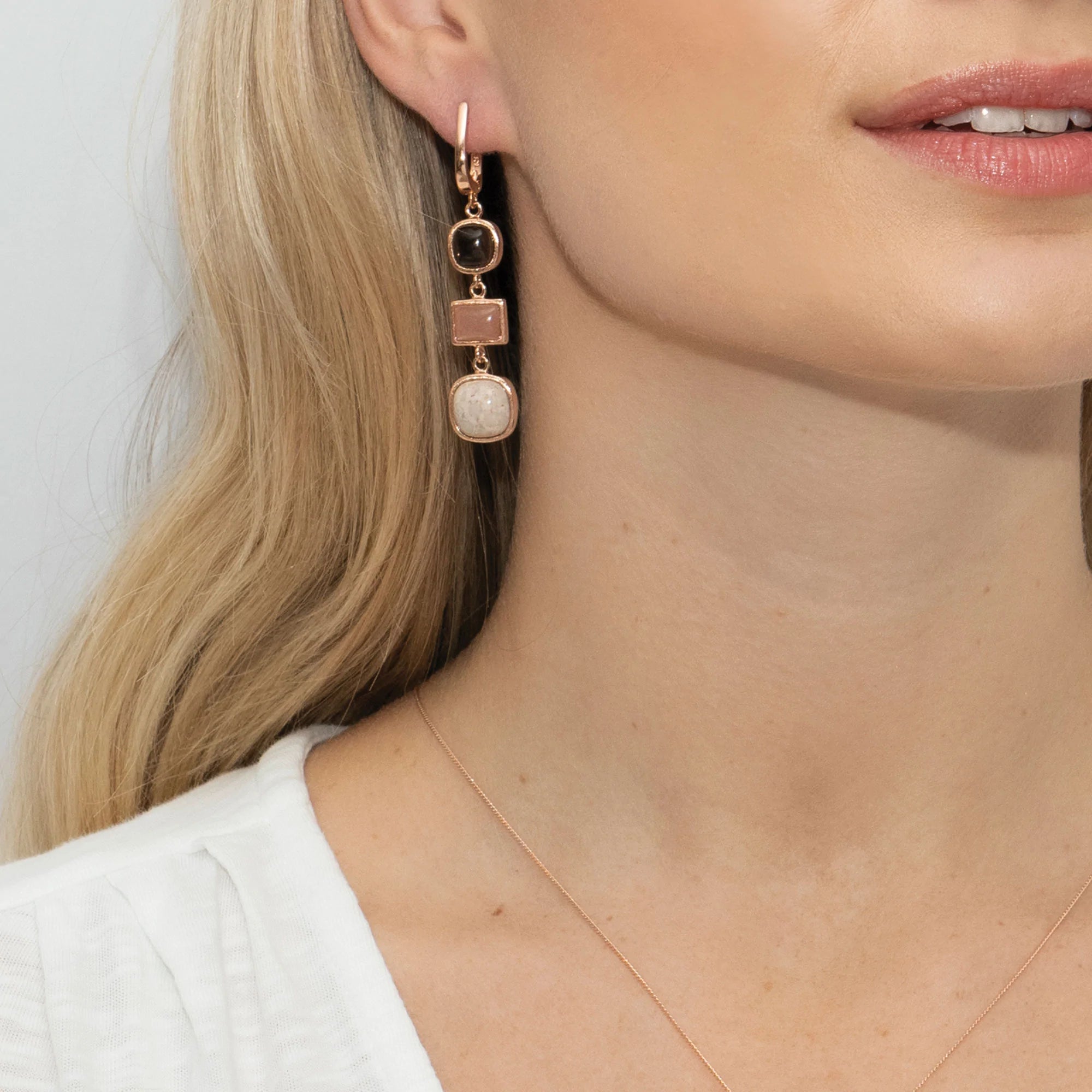 Gemstone Drop Earrings Moscato - Elegant Dangling Jewelry for Women | Perfect for Weddings, Parties & Special Occasions