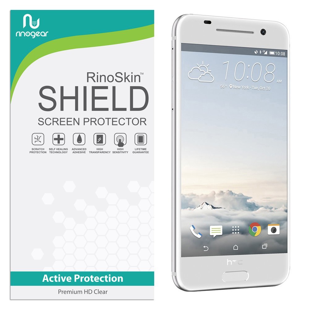 RinoGear Screen Protector for HTC One A9 - Case Friendly, Flexible TPU Film with Full Coverage - Clear HD Protection for Everyday Use & Travel