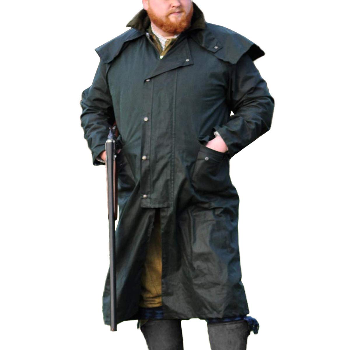 Game Wax Stockman Long Cape - XX-Large Olive for Outdoor Adventures