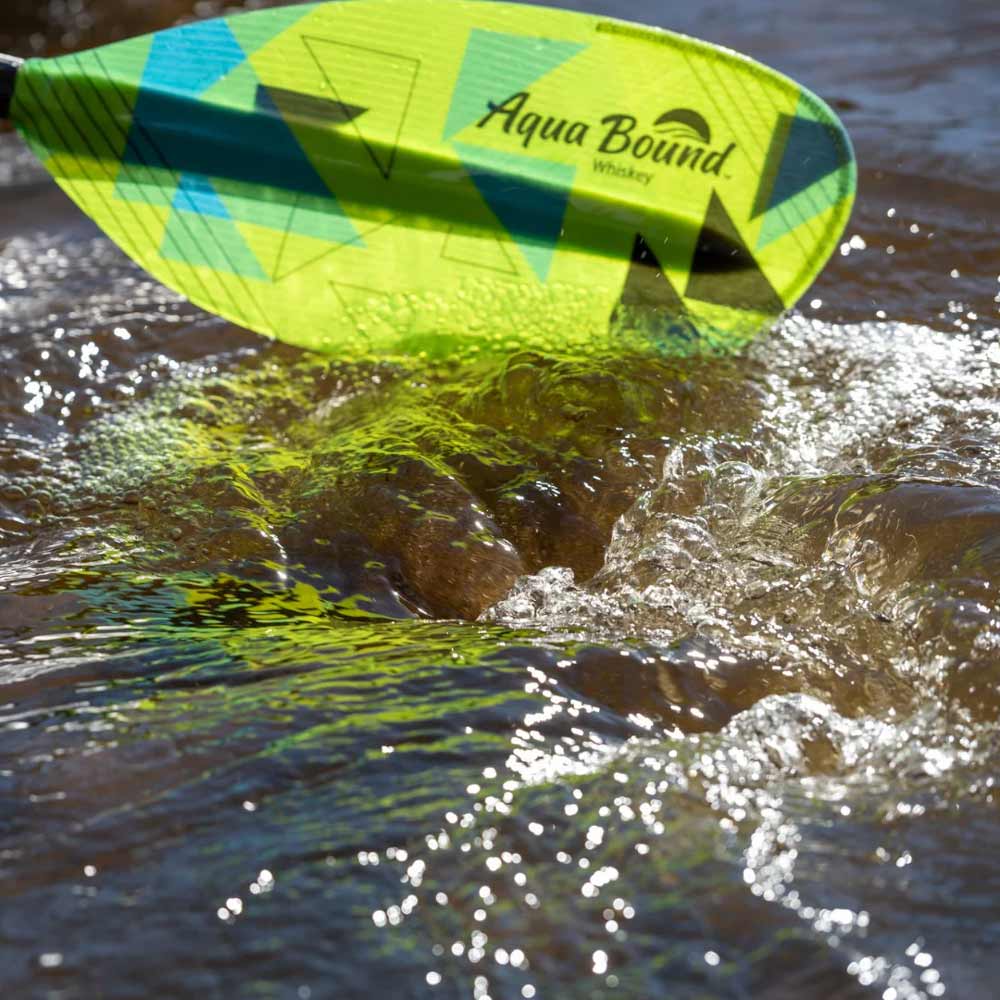 **Aqua Bound Whiskey Fiberglass Straight Shaft Posi Lok 2-Piece Kayak Paddle - Lightweight & Durable for Touring, Fishing & Recreational Kayaking**