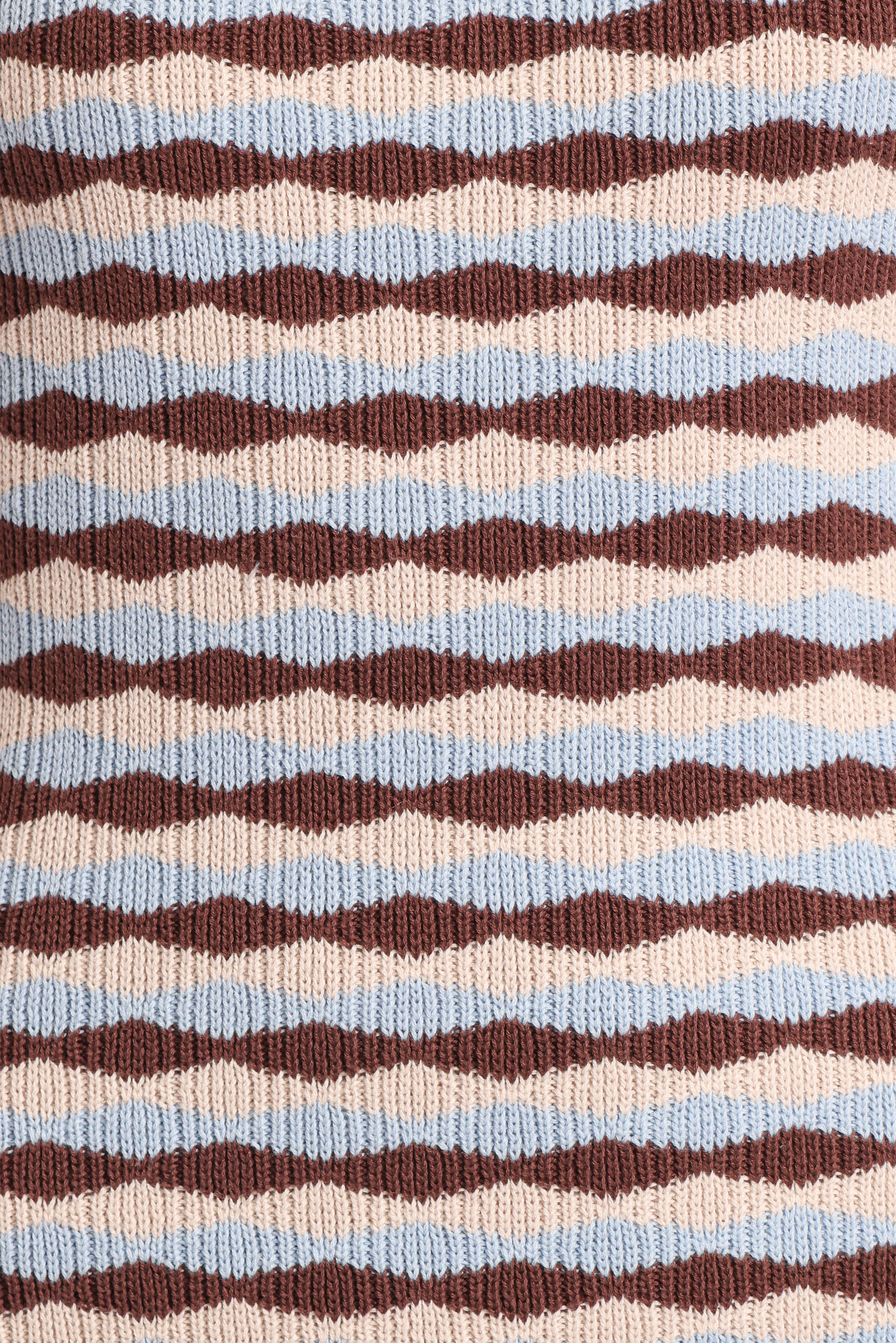 Elfrida Knit Mini Dress - Blue & Brown | Women's Casual Summer Dress for Beach, Party & Date Night