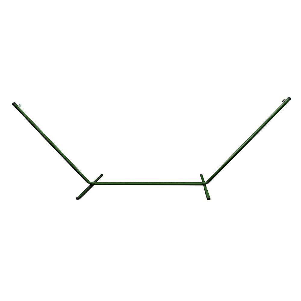 Bliss Hammocks BHS-417GR Heavy Duty Hammock Stand with Hanging Hooks - 500 lbs Capacity, Galvanized Steel, Weather & Rust Resistant - Perfect for Indoor, Outdoor, Patio, Balcony, Backyard, Garden - Fits 15 Ft or Shorter Hammocks (Green)