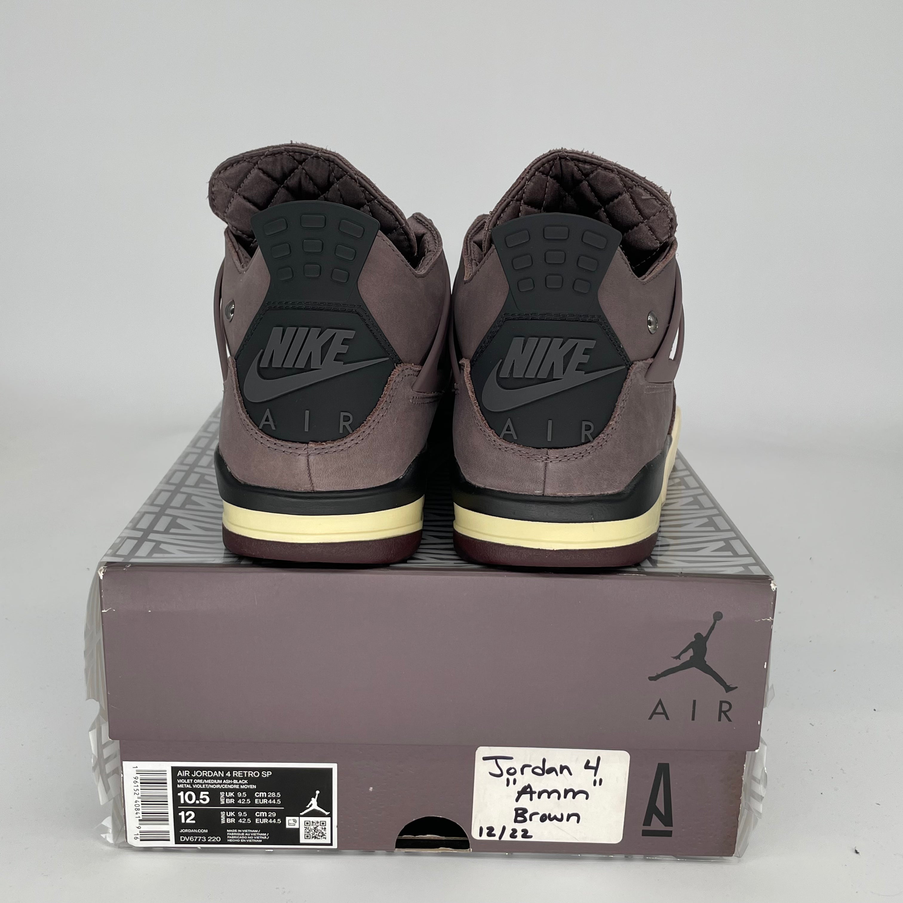 AIR JORDAN 4 Retro A Ma Maniére Violet Ore Sneakers - Men's Size 10.5 (DV6773-220) | Basketball Shoes, Streetwear Fashion & Casual Wear