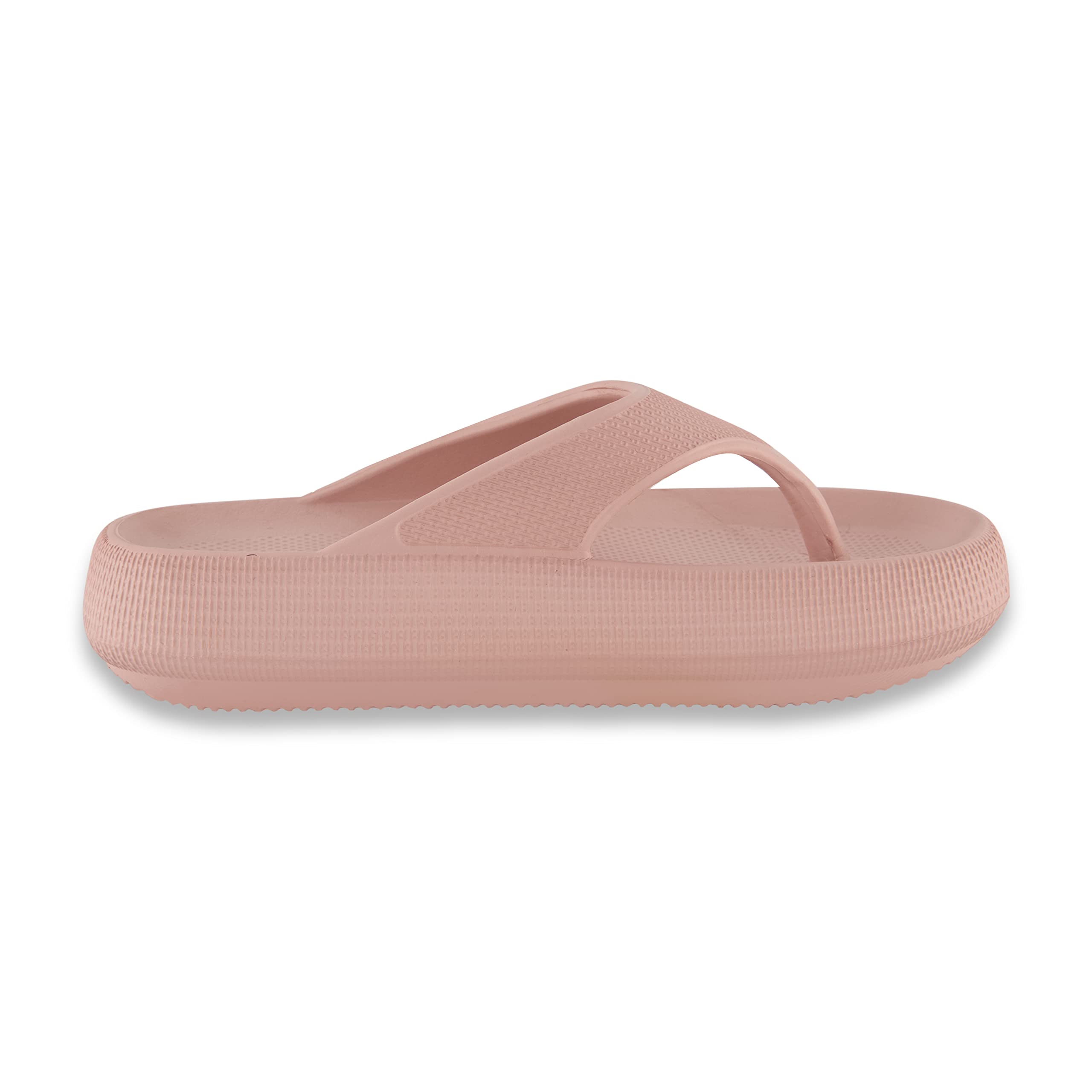 CUSHIONAIRE Women's Cloud Slides Sandals - Ultra Comfortable Pool & Beach Shoes for Recovery, Lounging & Summer Outfits