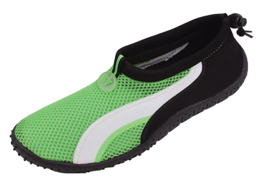 Bayville Men's Slip-On Water Shoes for Pool, Beach & Outdoor Activities - Quick-Dry Aqua Socks for Swimming, Surfing, and Water Sports