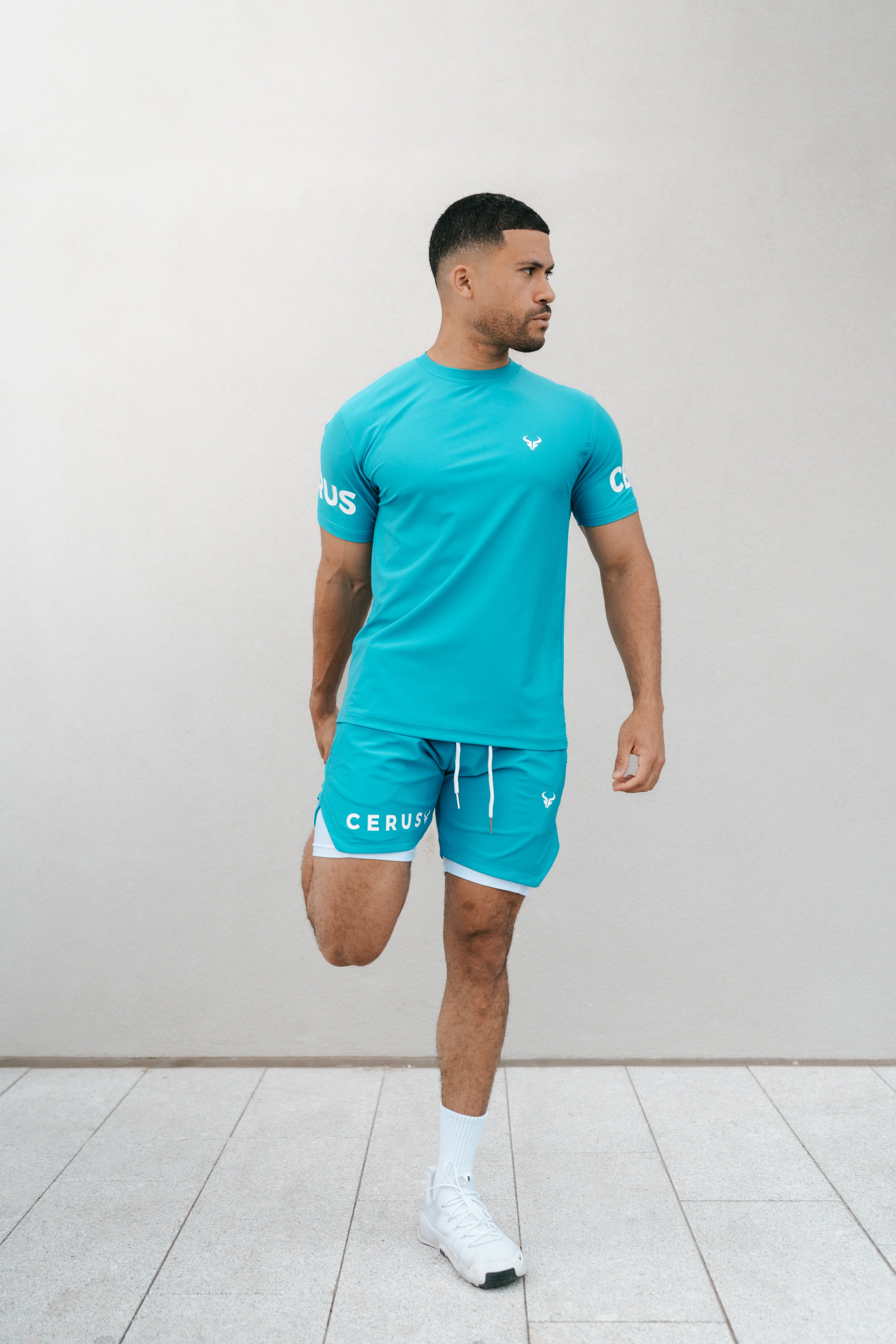 Cerus Teal Apex Men's T-Shirt - Premium Cotton Casual Tee for Men | Comfortable Everyday Wear for Gym, Work & Outings