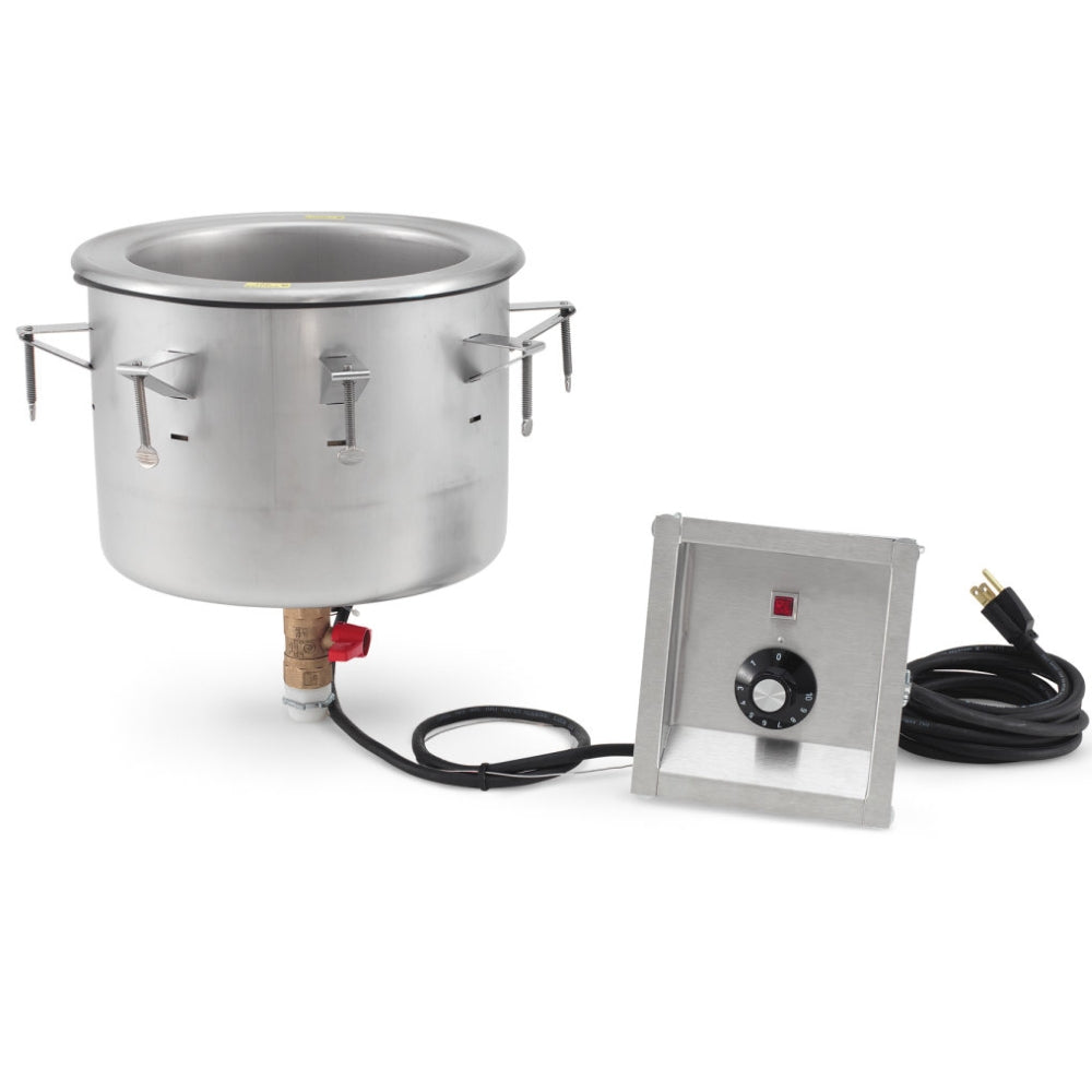 Vollrath 7 Quart Drop-In Soup Hot Well with Thermostatic Controls - Commercial Food Warmer for Buffets, Catering & Restaurants