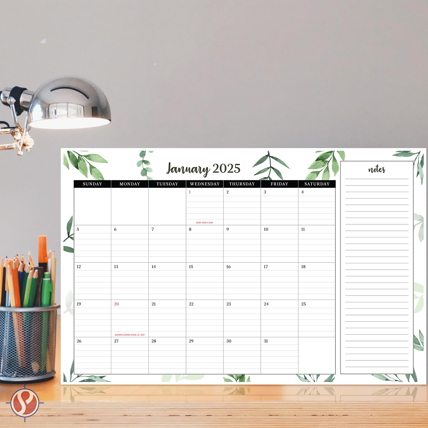2025 Desk & Wall Calendar Planner - 17