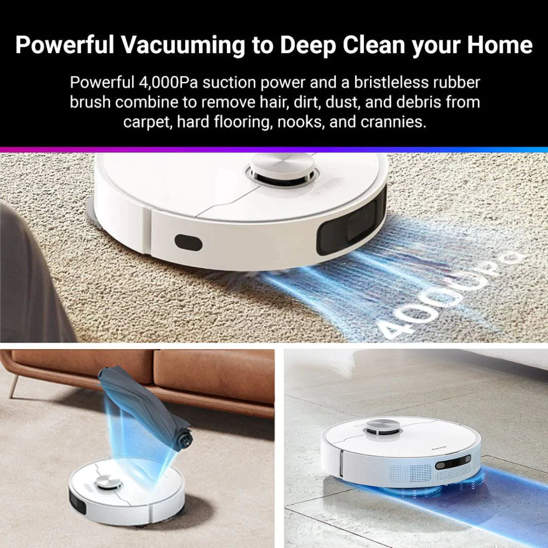 Dreame L10 Prime Self-Cleaning Robot Vacuum and Mop Combo - Smart Mapping, 4000Pa Suction, Auto Mop Washing - Perfect for Hardwood Floors & Pet Hair Removal