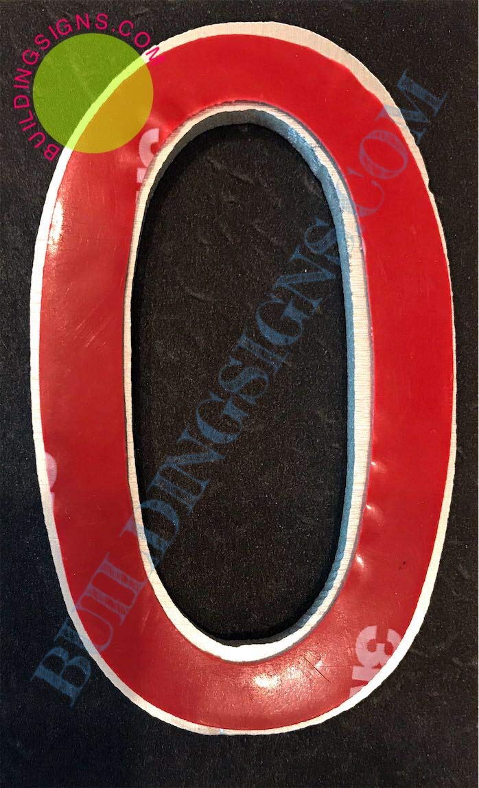 2.75 Inch Aluminum Letter O Sign - Brush Silver Finish, Double Sided Tape, Rust Free - Elegant Door Number for Home & Office Decor - Perfect for House Address, Wedding Signs & Wall Art