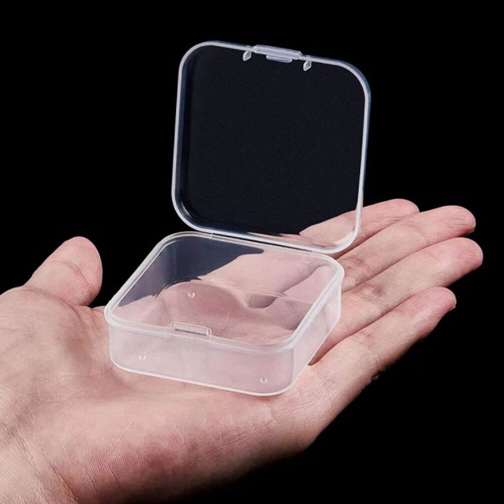 EXCEART Clear Tote Box Grid Storage Organizer for Earrings, Rings & Necklaces - Jewelry Box with Mini Compartments - Perfect for Birthday, Mother's Day Gifts & Jewelry Organization at Home