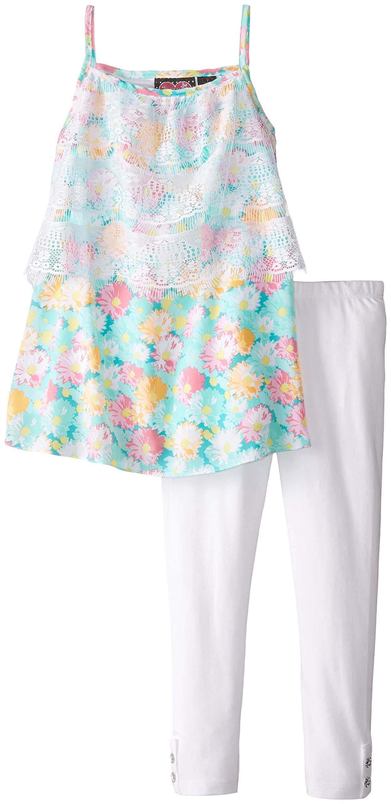 Crochet Popover Top and Legging Set for Big Girls - Stylish & Comfortable Outfit for Casual Wear, Summer Fashion, and Boho Chic Style