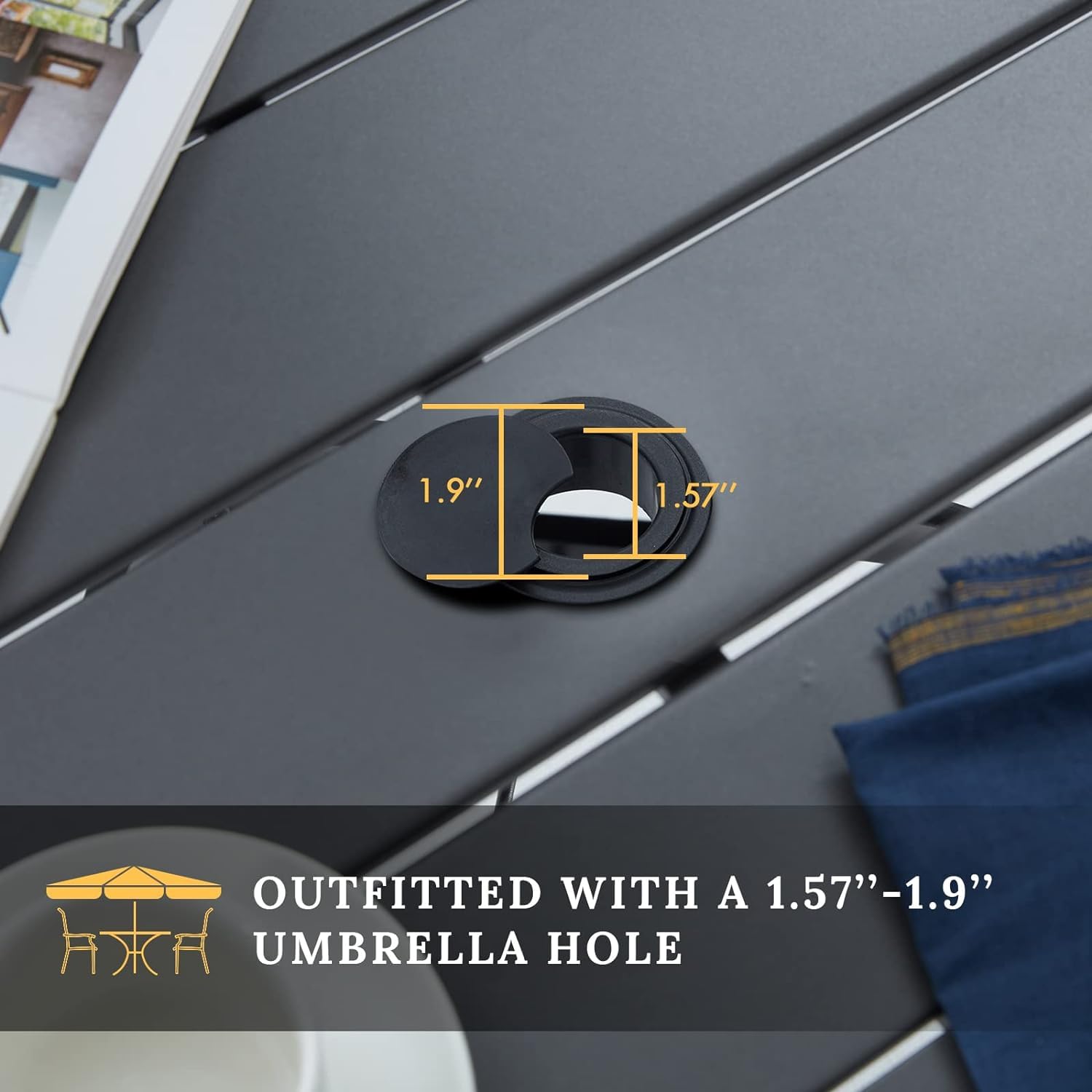 VICLLAX 3-Piece Outdoor Bar Set - 35.5