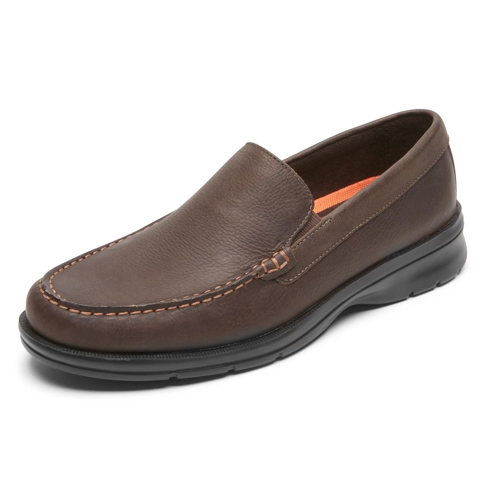 Rockport Men's Palmer Venetian Loafer - Comfortable Slip-On Dress Shoes for Business & Casual Wear | Breathable Leather Loafers for Office, Travel & Everyday Use