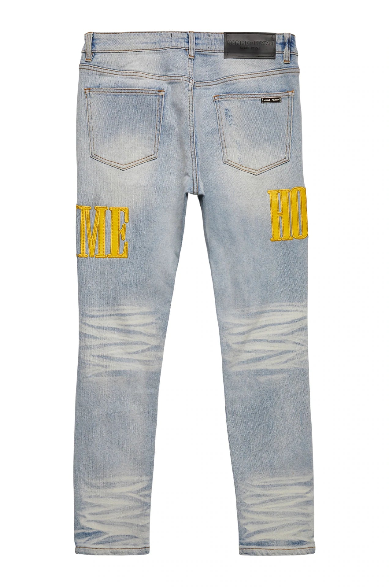 Men's & Women's Letterman Denim Jacket in Blue & Yellow - Vintage Style Varsity Jacket for Casual Wear & School Spirit