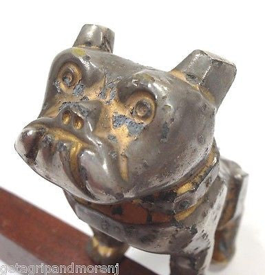 Original MACK Truck Bulldog Gold Hood Ornament - Vintage Chrome Hood Emblem for Classic Trucks & Car Enthusiasts - Perfect for Restoration Projects, Car Shows & Truck Decor
