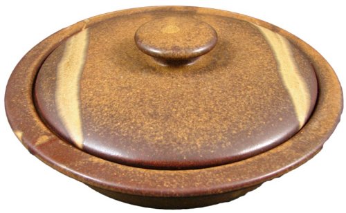 PRADO STONEWARE COLLECTION - Collectible & Functional Casserole Baking Dish & Tortilla Warmer - Rustic Brown Stoneware - Perfect for Baking, Serving & Keeping Tortillas Warm at Dinner Parties & Family Gatherings