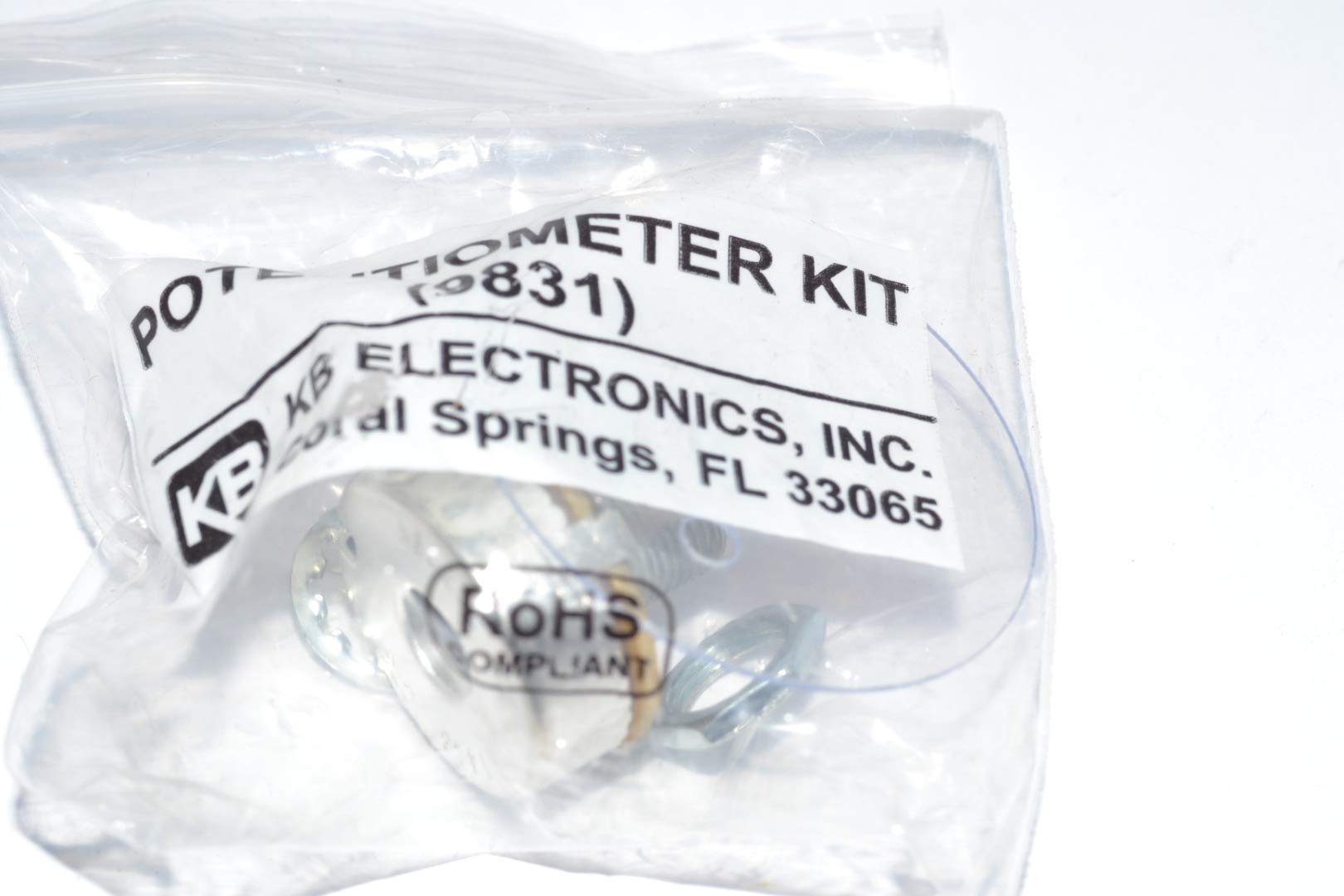 KB ELECTRONICS 9831 5K Ohm Wirewound Potentiometer for Speed Control - Perfect for Industrial Machinery, Audio Equipment & DIY Electronics Projects