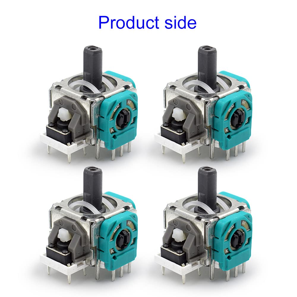 Tenlang 4-Pack 3D Analog Sensor Thumbsticks Joystick Replacement for Sony PS4 & Xbox One Wireless Controllers - High Precision Potentiometer Module for Gaming & DIY Repairs